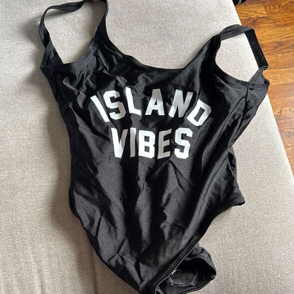 Black 'Island Vibes' Swimsuit
